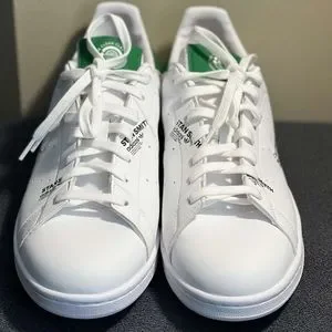 Adidas Stan Smith Digital print White and Green Adidas Originals Stan Smith White CARBON FIBER Print Green  main image 3